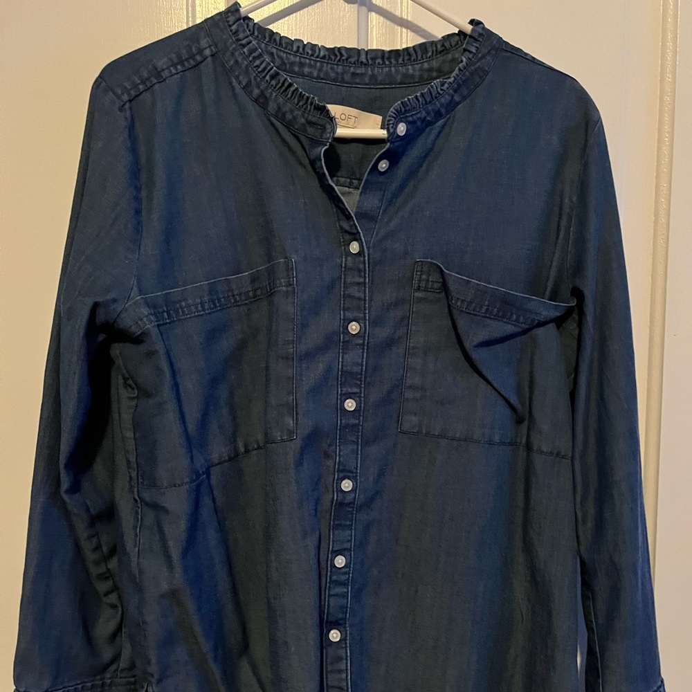 Loft jean shirt